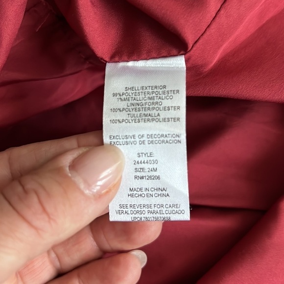 Pippa & Julie Red Plaid Holiday Dress and Cardigan Set - Picture 8 of 9